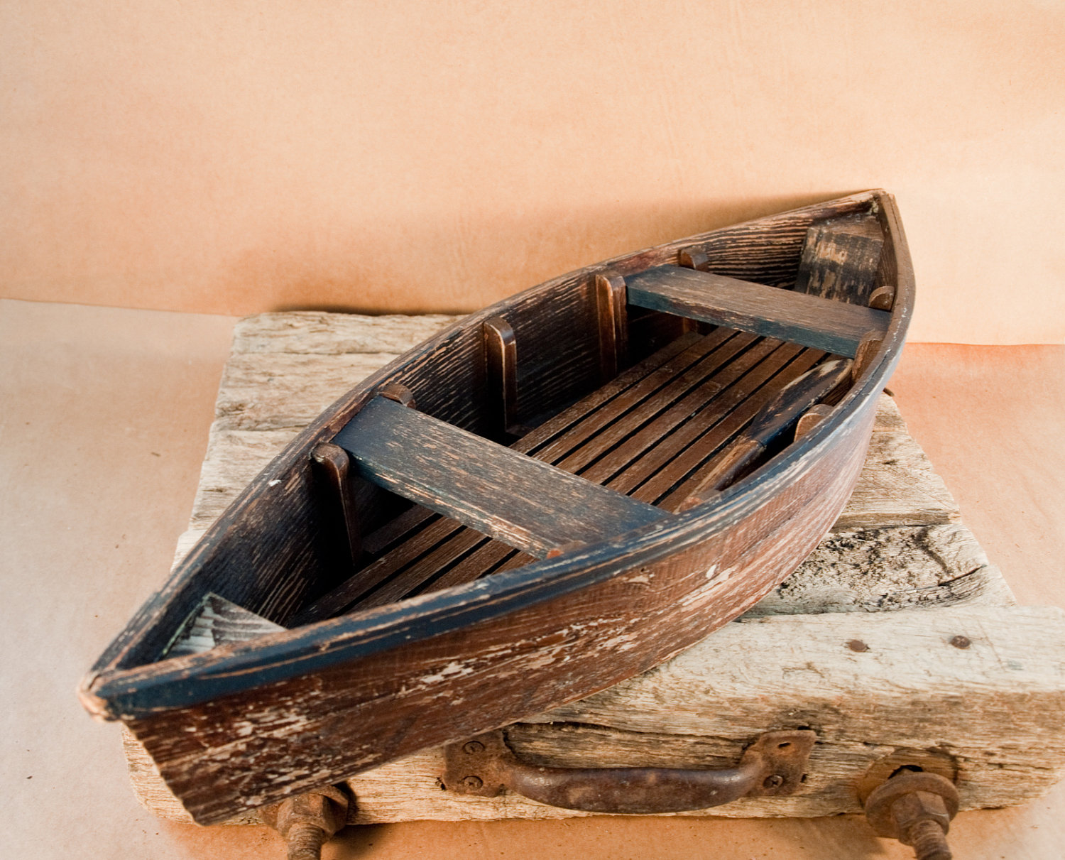Old Wooden Row Boats Paddle