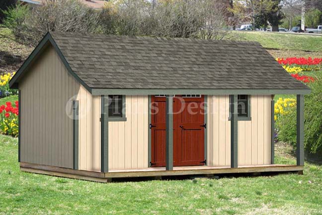 Free 16X20 Shed with Porch Plans