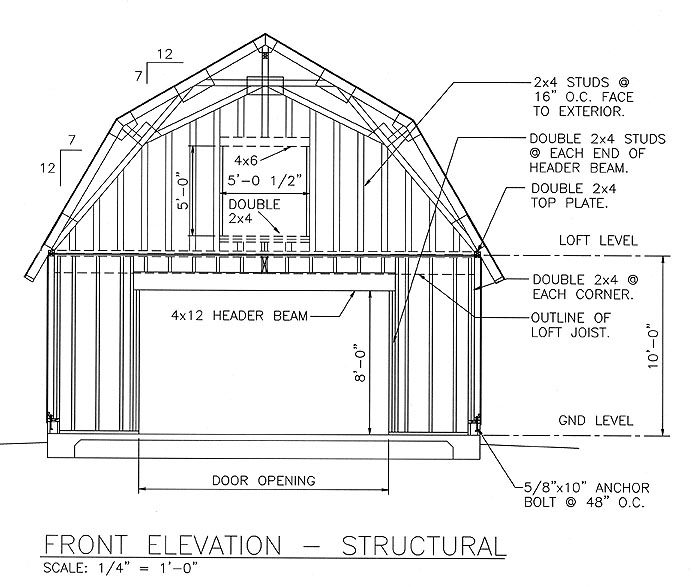 Barn Plans Blueprint