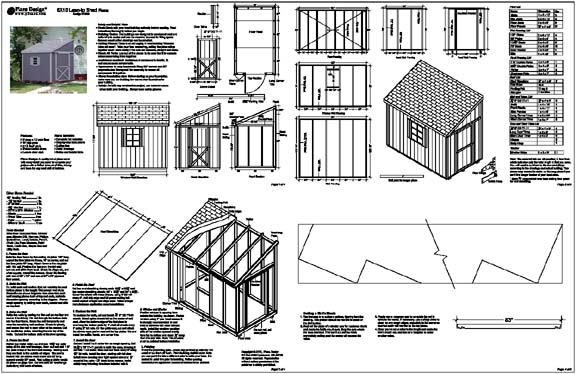 Slanted Roof Shed Plans Free