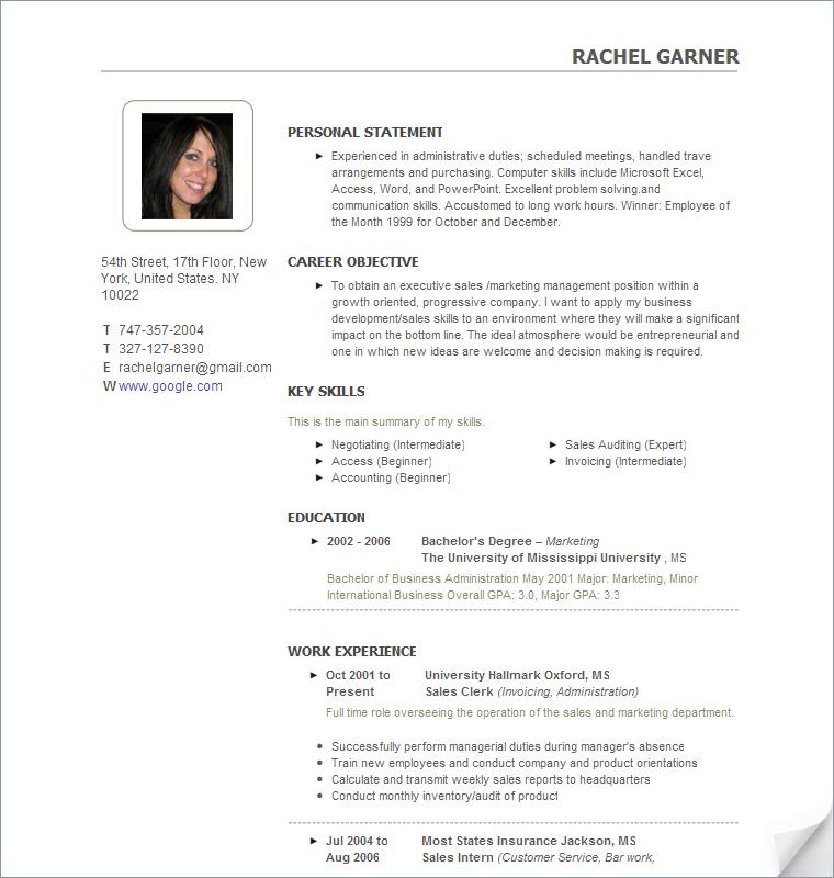 free resume templates download pdf