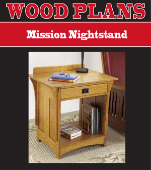 Mission Style Night Stand Plans