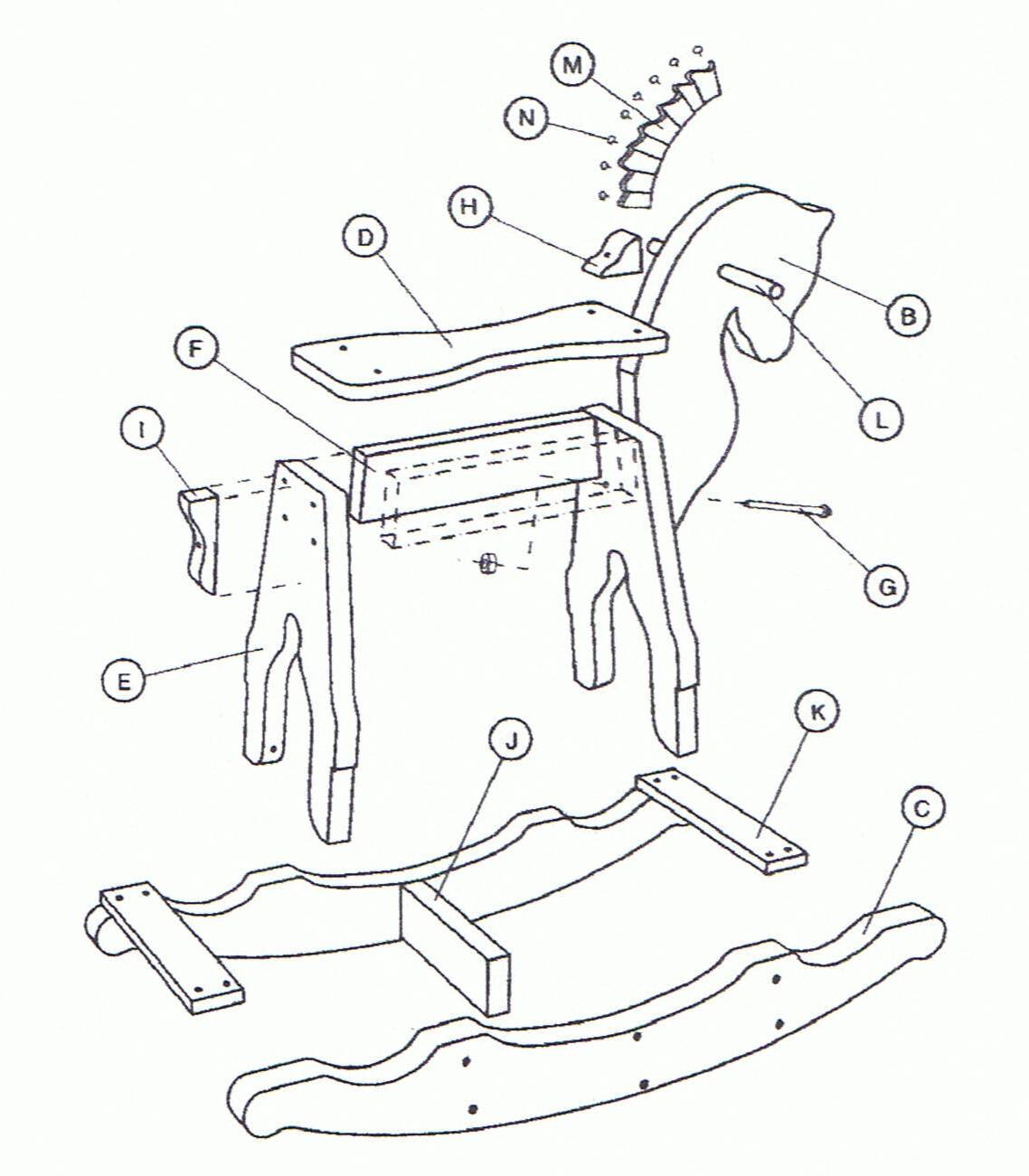 Wooden Rocking Horse Plans