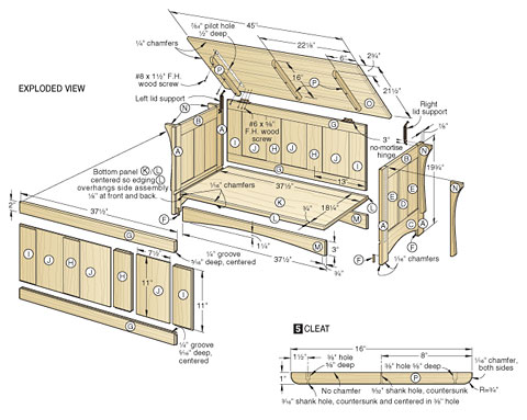 Free Wood Toy Chest Plan