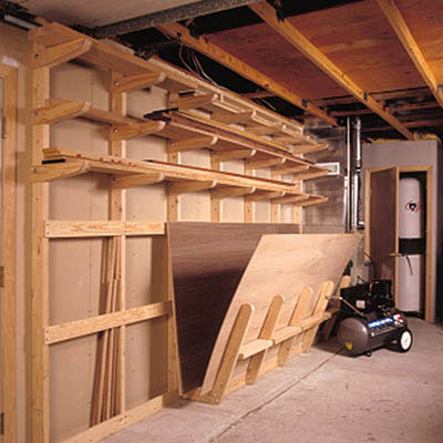 Garage Storage Rack Wood Plan