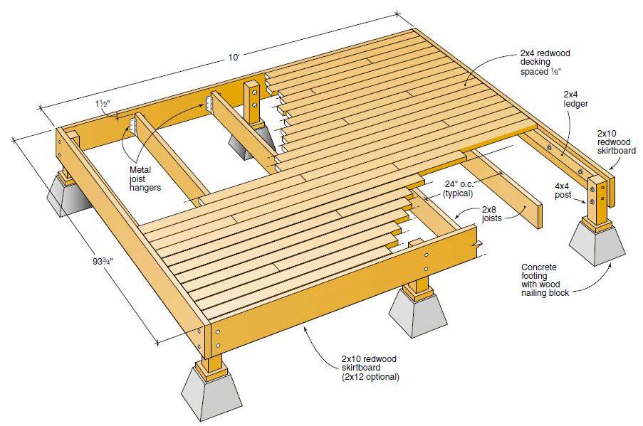 Woodwork Wood Deck Plans PDF Plans