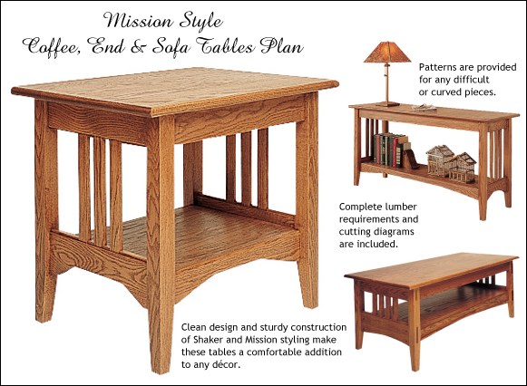 woodworking plans for mission style furniture