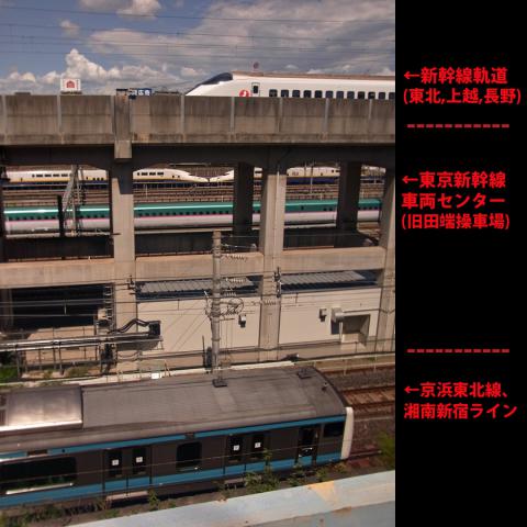 田端6丁目から見る『東京新幹線車両センター』