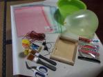 風船と和紙で作る行灯の材料と道具
