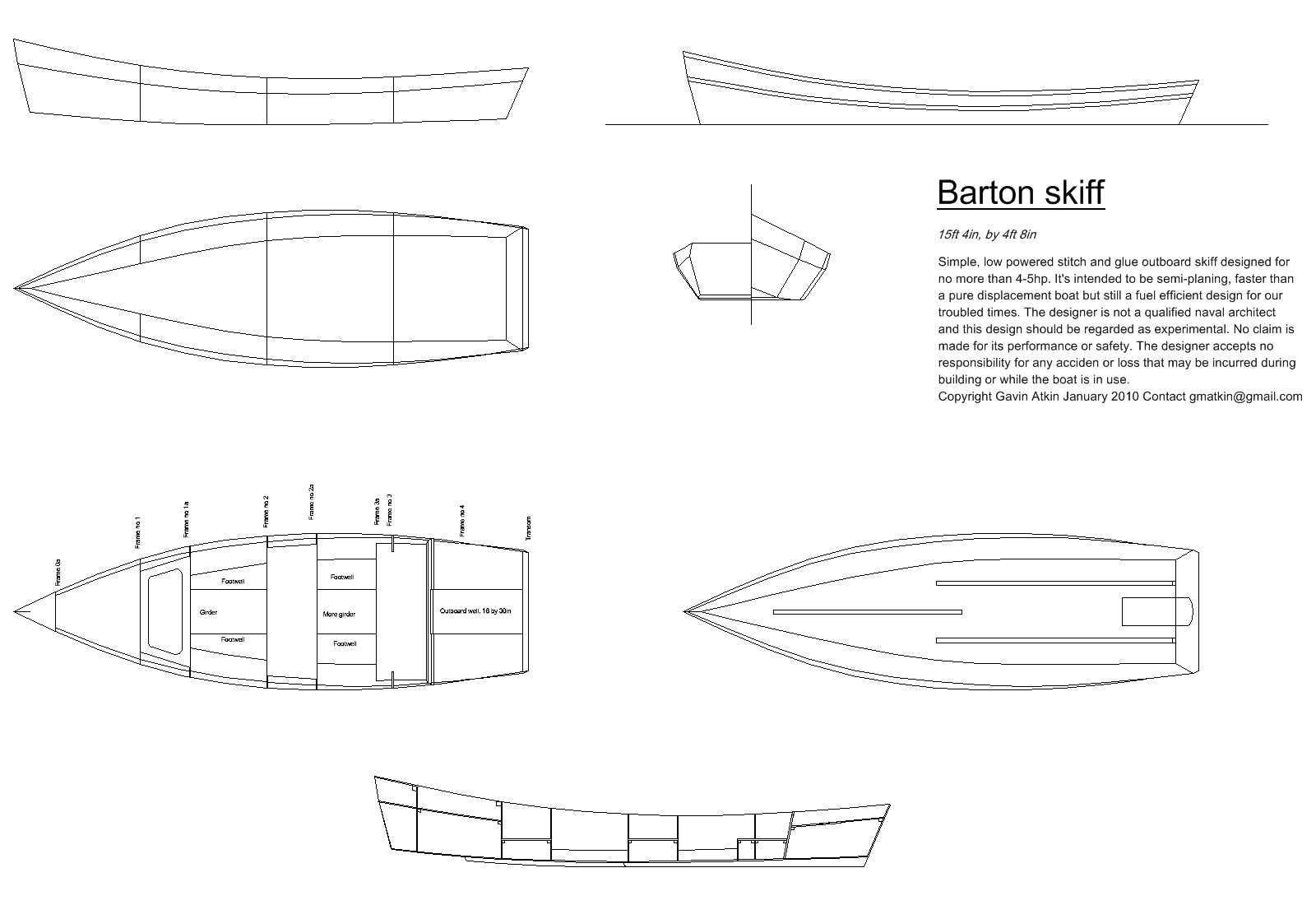20 ft sailboat plans