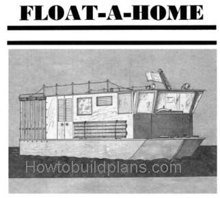 popular mechanics house boat, shanty boat, boat plans