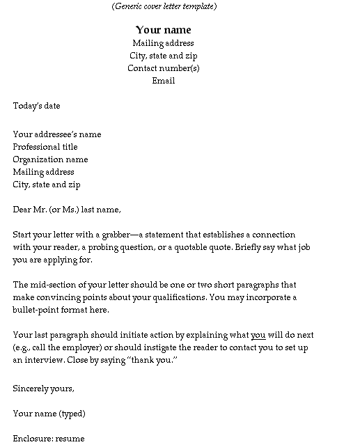 How To Do A Cover Letter