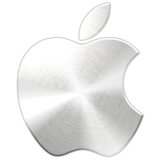 Apple logo icon - Metal