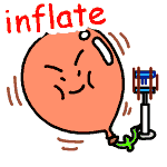 英単語イラスト inflate