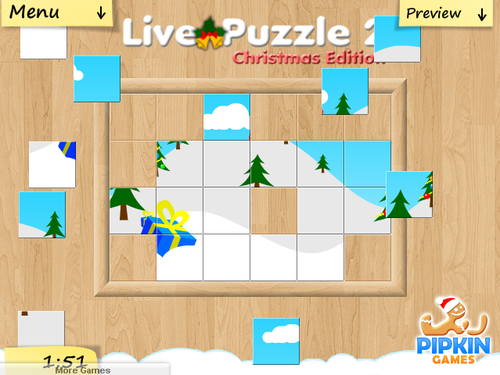 絵柄が動くジグソーパズル　Live Puzzle 2 Christmas