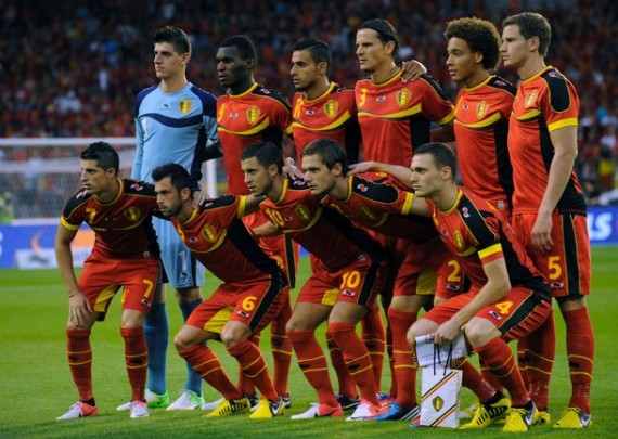 ベルギー代表集合写真vsオランダ代表フレンドリーマッチ