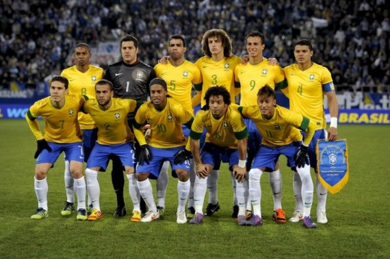 ブラジル代表集合写真vsボスニアヘルツェゴヴィナ国際親善試合