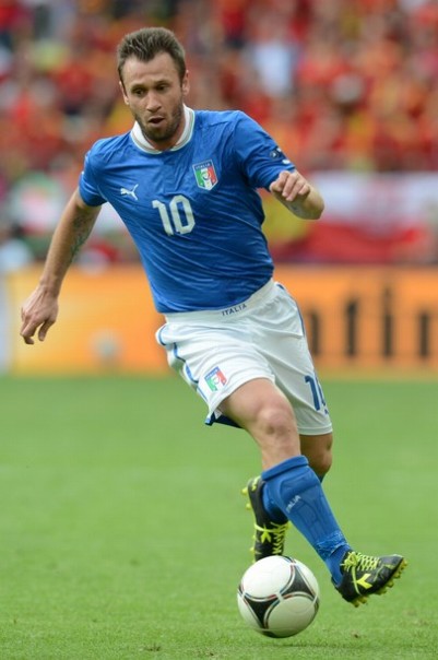 イタリア代表2012ホームユニフォーム10カッサーノ