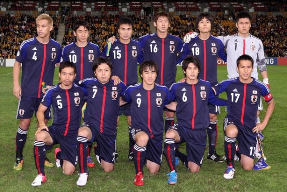 日本代表集合写真vsオーストラリア代表2014WC最終予選