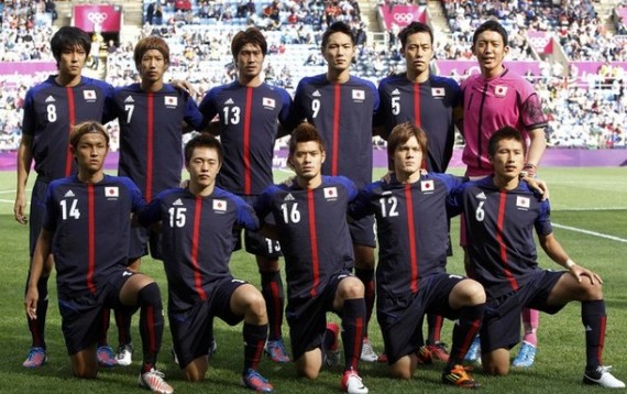 日本代表集合写真vsホンジュラス代表ロンドンオリンピック