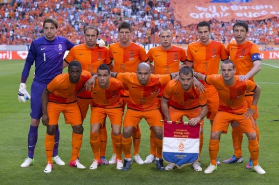 オランダ代表集合写真vsブルガリア国際親善試合