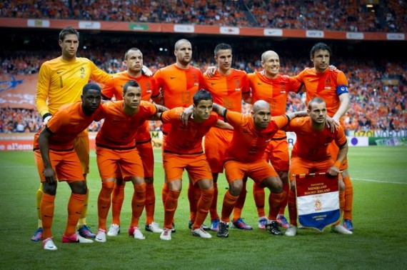 オランダ代表集合写真vs北アイルランド国際親善試合