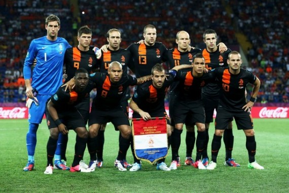 オランダ代表集合写真vsユーロ2012