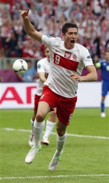 ポーランド代表2012ホームユニフォーム9レバンドフスキ