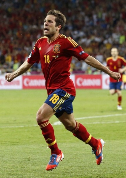 スペイン代表2012ホームユニフォーム18アルバ