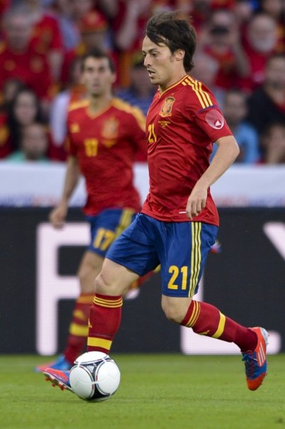 スペイン代表2012ホームユニフォーム21シルバ