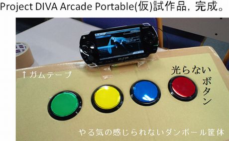 初音ミク Project DIVA Arcade Portable を 学祭に出展