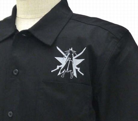 「ブラック★ロックシューター」の高密度、美麗な刺繍ワークシャツ登場！！