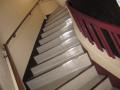 東京都世田谷区　４階建てマンション共用部清掃　階段床長尺シートワックス掛け　作業完了後　１