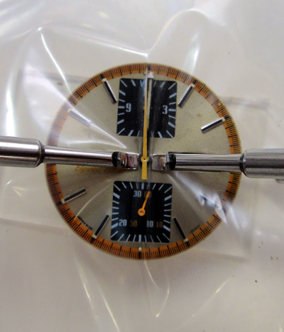 剣抜き　セイコークロノグラフ　時計　針の外し方　分解清掃・注油