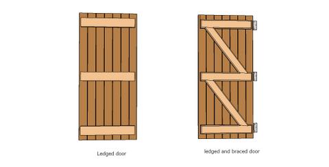 Shed Plans Shed Door Plans Build your own Set of wooden ...