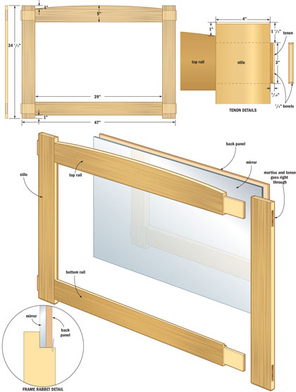 Woodworking Plans Mirror | How To build an Easy DIY 