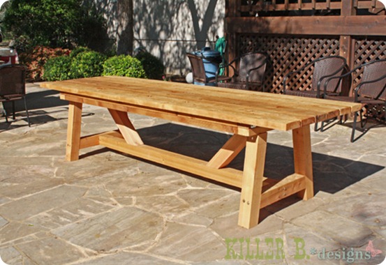 Plans For Outdoor Wood Tables - How To build DIY ...