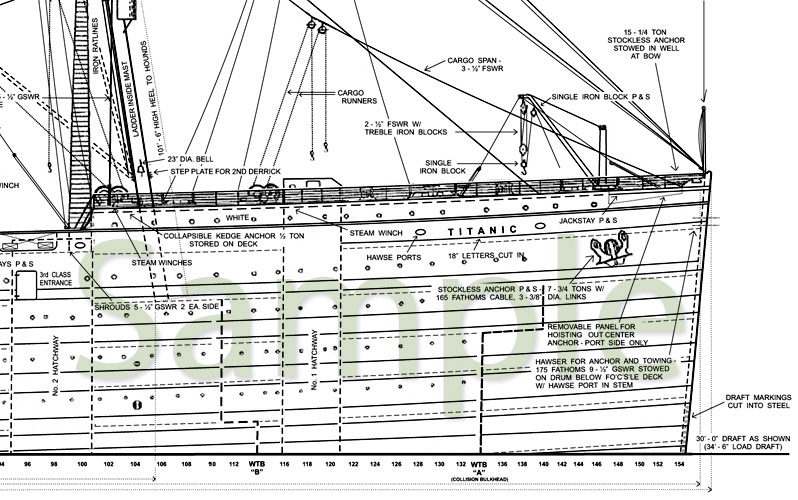 Titanic Plans Ship