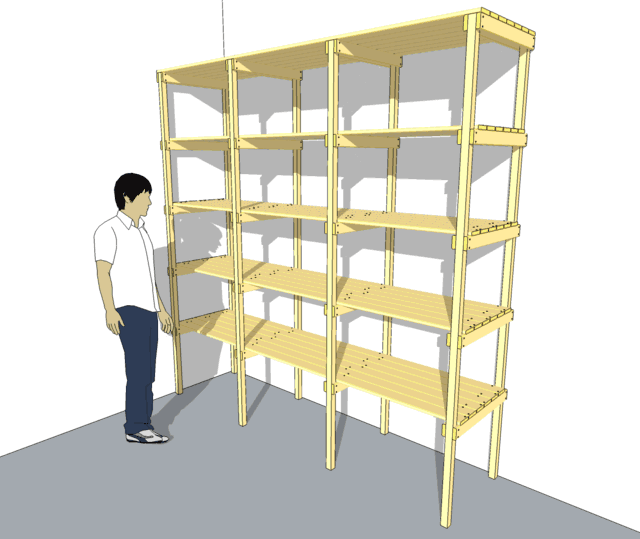 Wooden Storage Shelf Plans