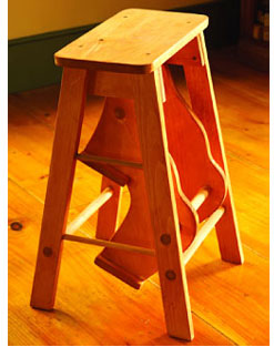 Folding Wooden Step Stool Plan - Easy DIY Woodworking 