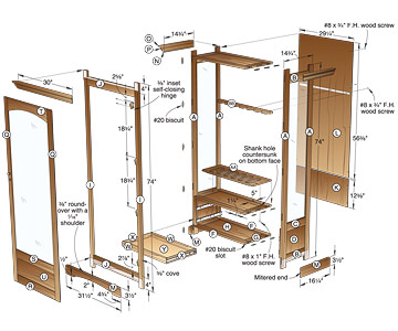 Free Gun Cabinet Woodworking Plans - Easy DIY Woodworking ...