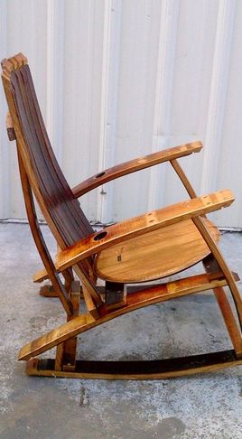 Wine Barrel Rocking Chair Plans - Easy DIY Woodworking 