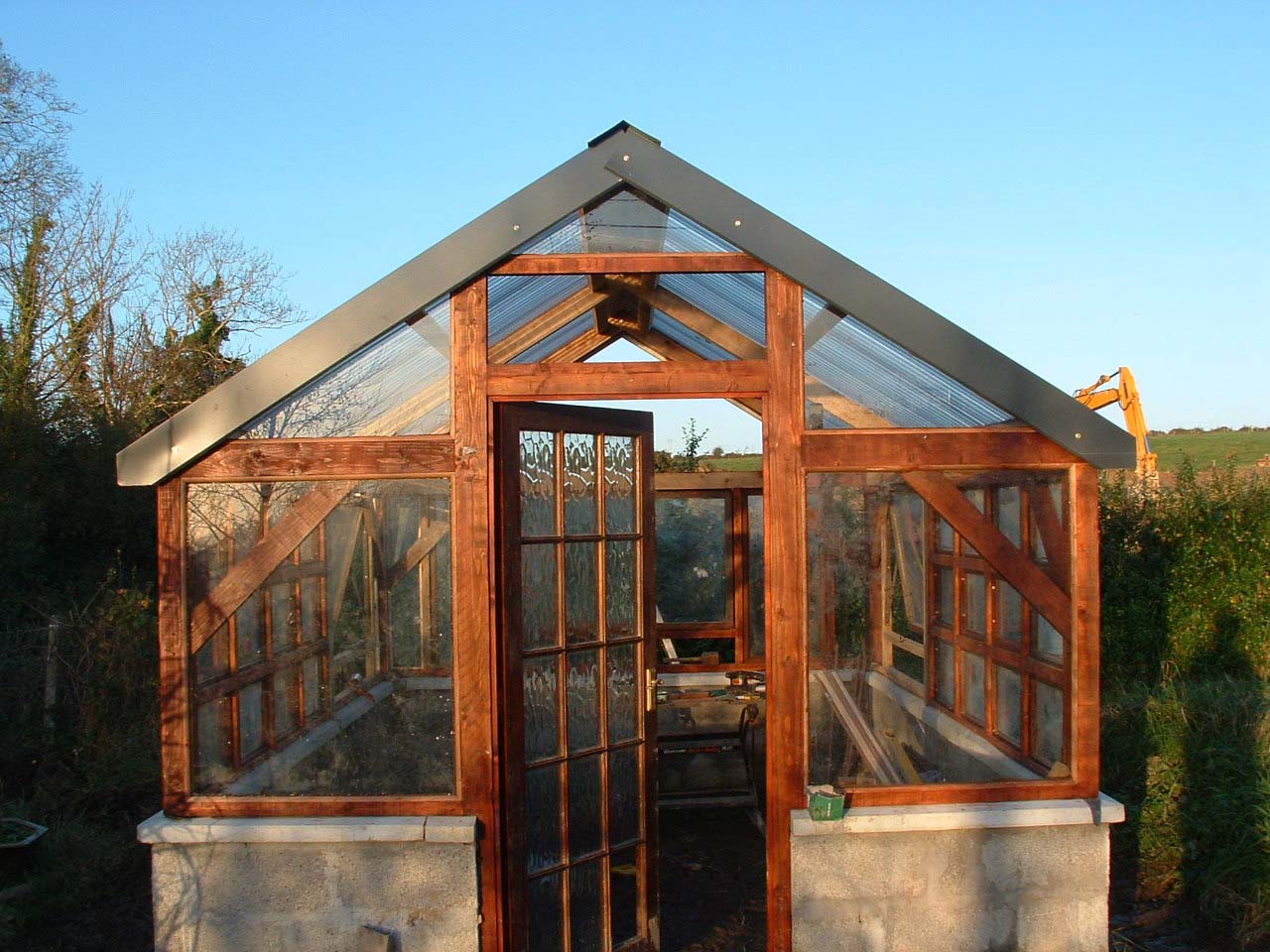 Wooden Frame Greenhouse  Plans  Easy  DIY Woodworking 